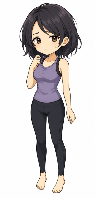 ホットヨガ後にニオイを気にする女性